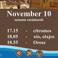 November 10 szauna szeánszok