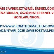 Nyári sávbeosztás