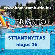 Strandnyitás: május 16.