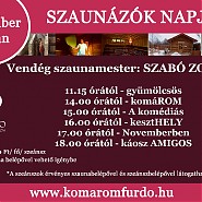 Szaunázók napja november 18-án