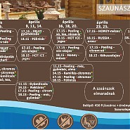 Áprilisi szaunaszeánszok