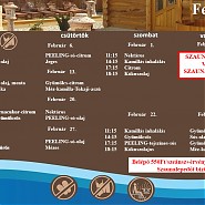 Szaunaszeánszok februárban