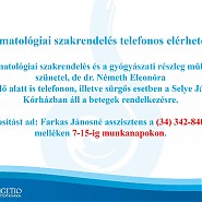 Reumatológiai szakrendelés telefonos elérhetőség