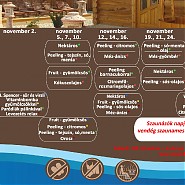 Szaunaszeánszok novemberben