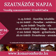 Szaunázók napja: nov.24.