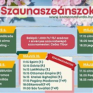 Szaunaszeánszok májusban